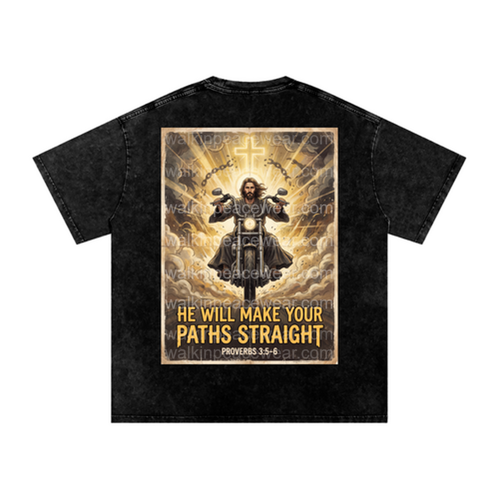 He Will Make Your Paths Straight Oversized Tee
