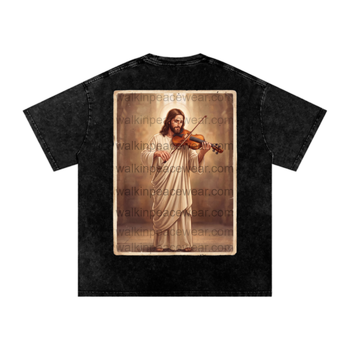 Violin Jesus Oversized Tee