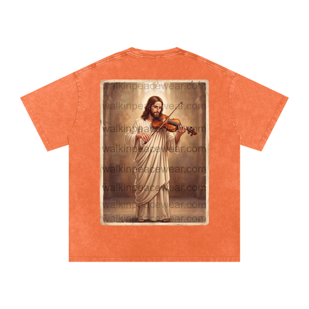 Violin Jesus Oversized Tee