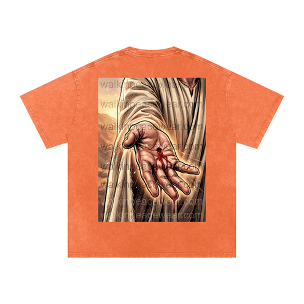 By His Wounds Oversized Tee
