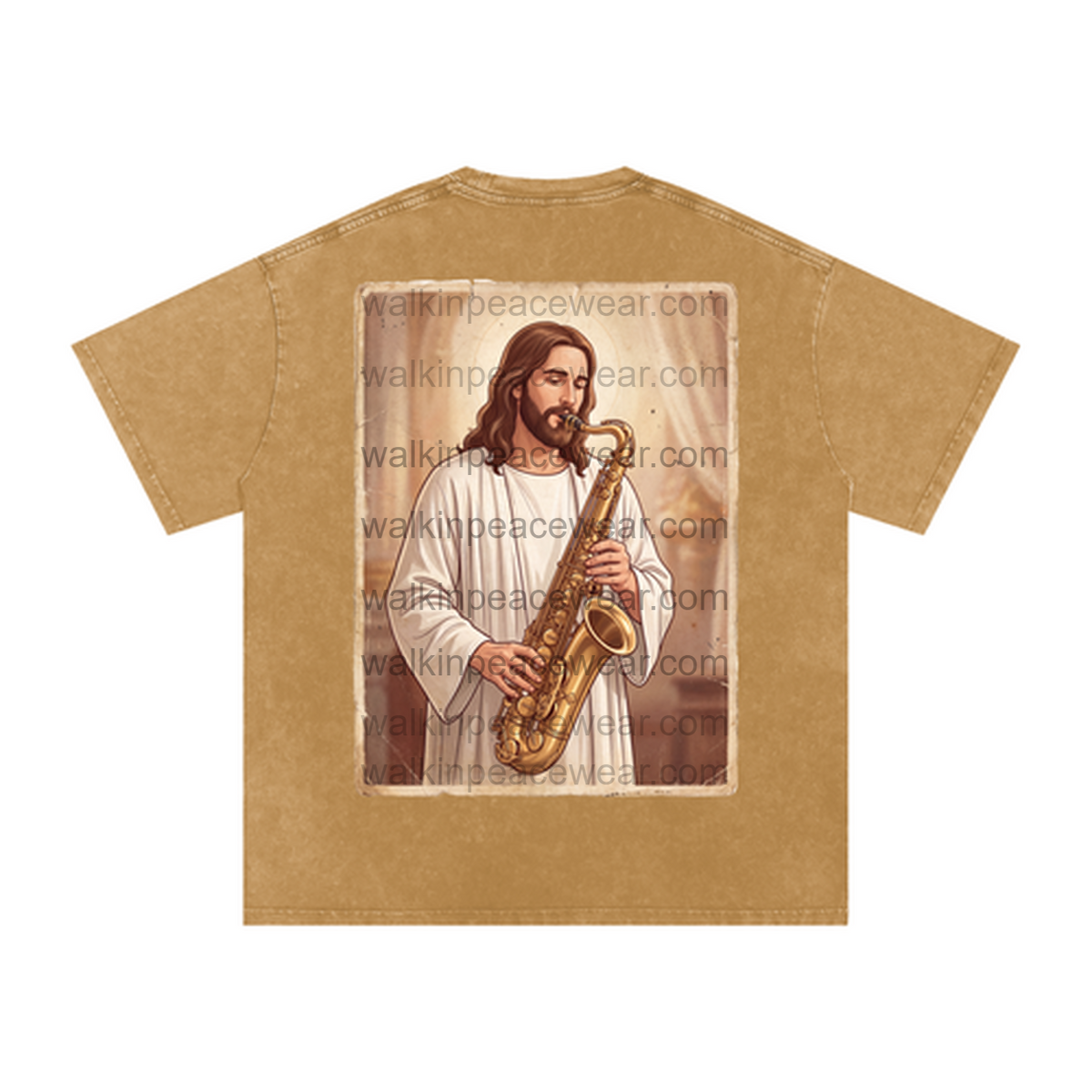 Saxophone Jesus Oversized Tee
