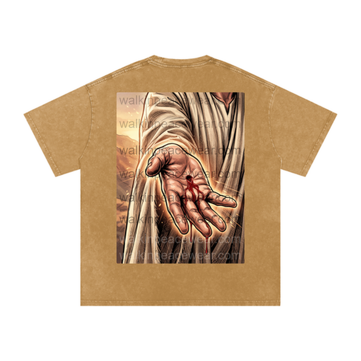 By His Wounds Oversized Tee