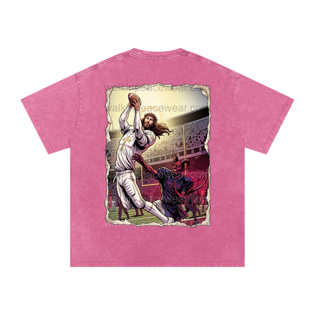 Philippians 4:13 Football Oversized Tee