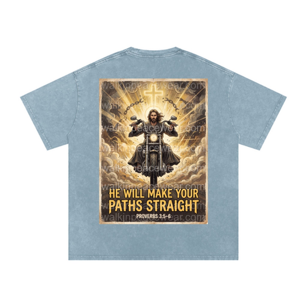 He Will Make Your Paths Straight Oversized Tee