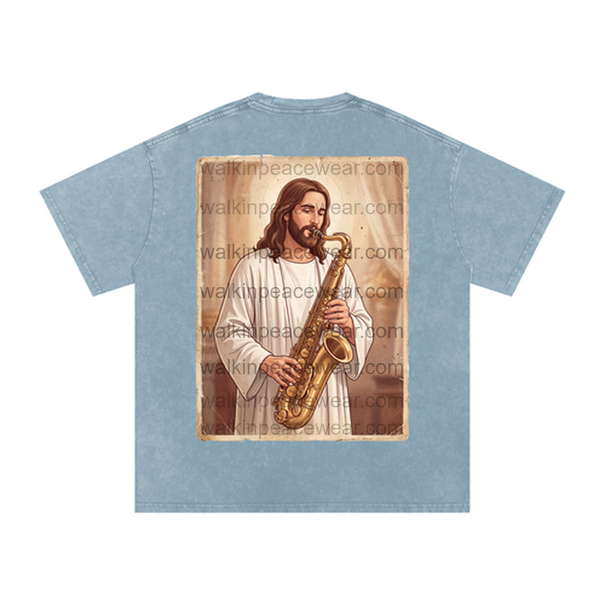 Saxophone Jesus Oversized Tee