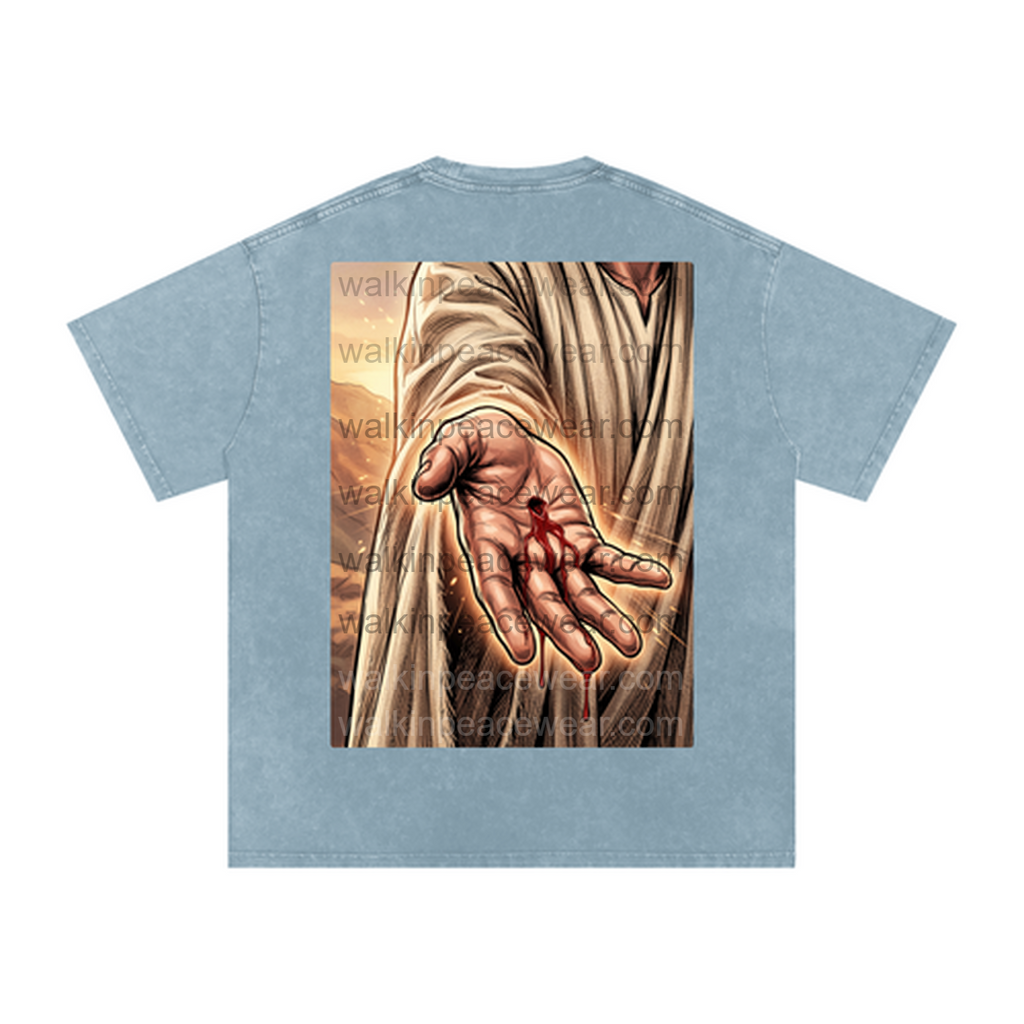 By His Wounds Oversized Tee