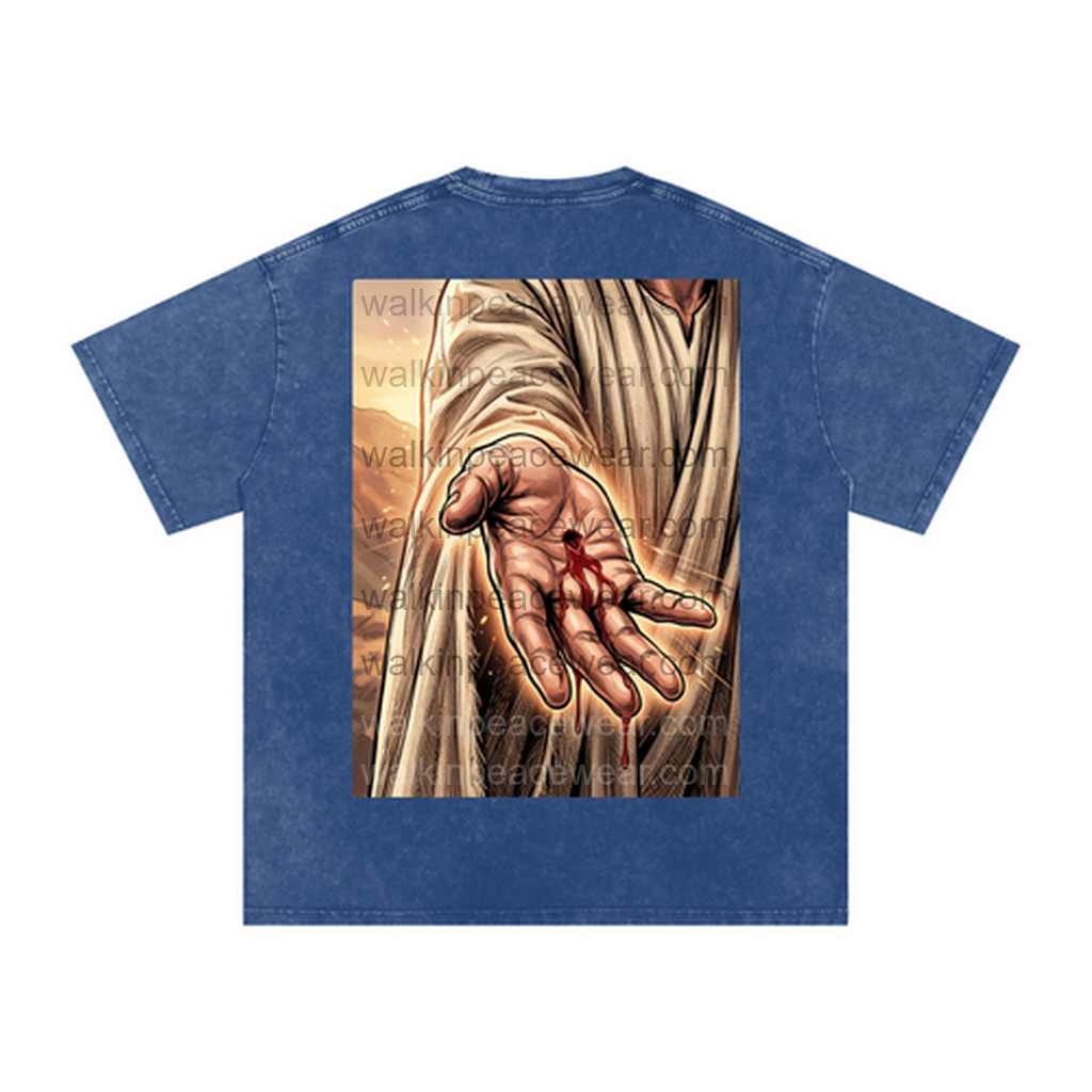 By His Wounds Oversized Tee