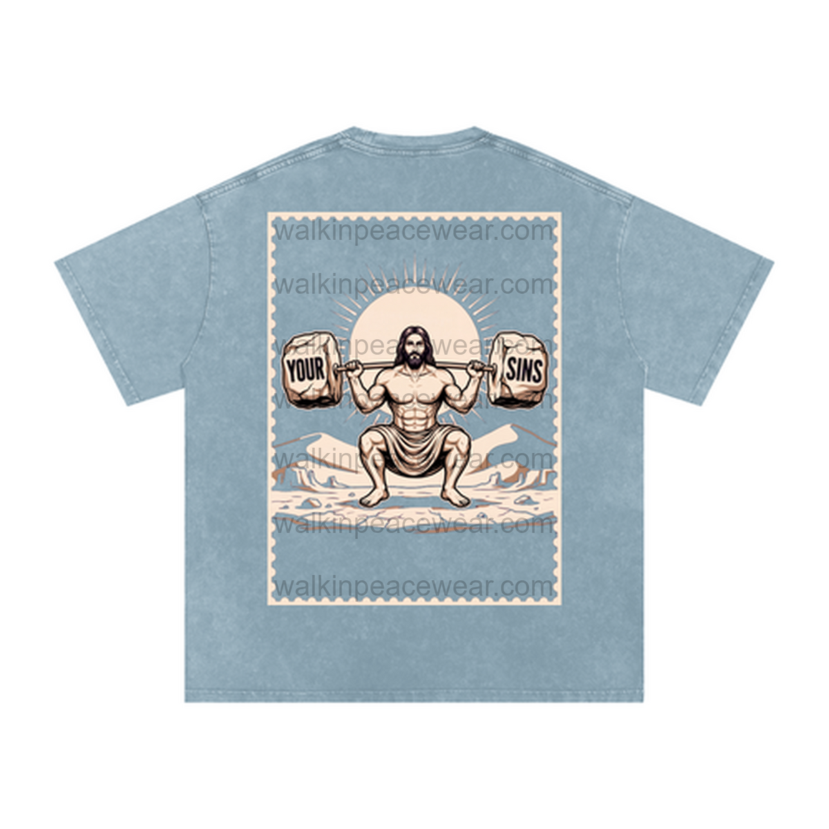 Squat with Jesus Oversized Tee