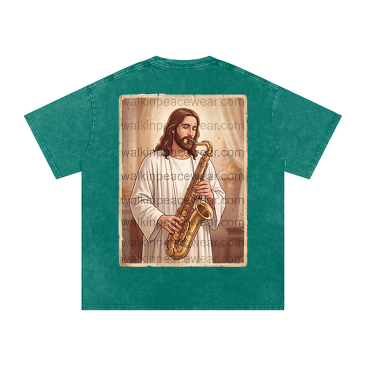 Saxophone Jesus Oversized Tee