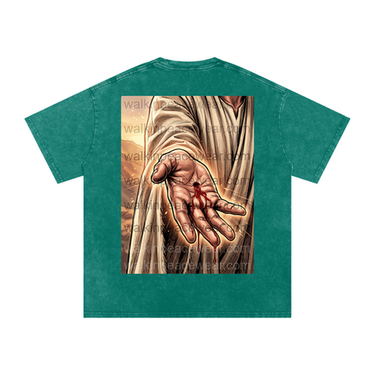 By His Wounds Oversized Tee