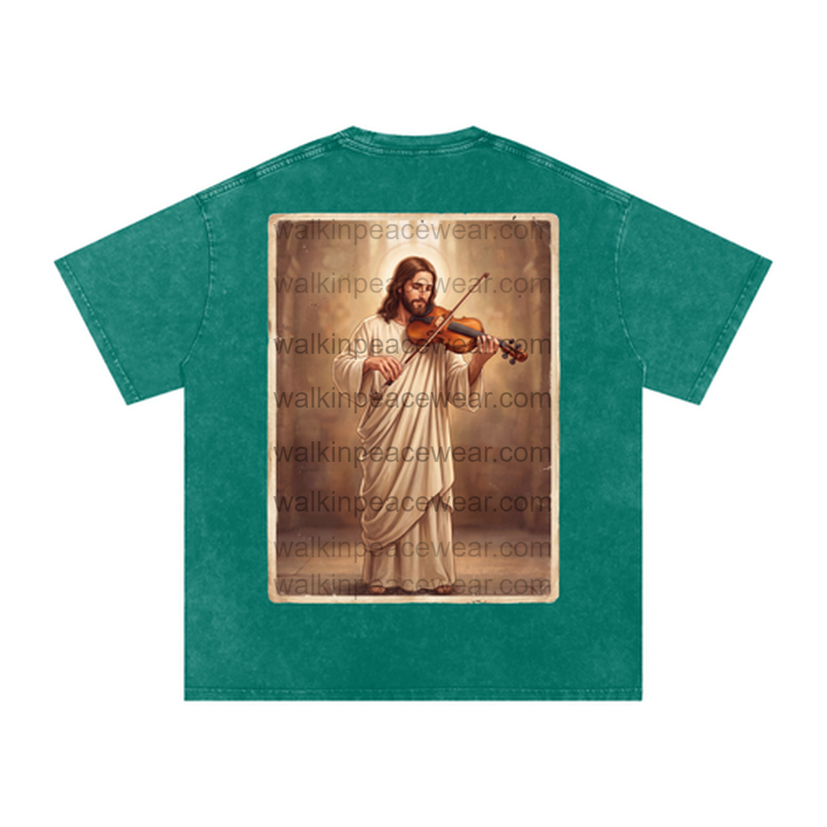 Violin Jesus Oversized Tee