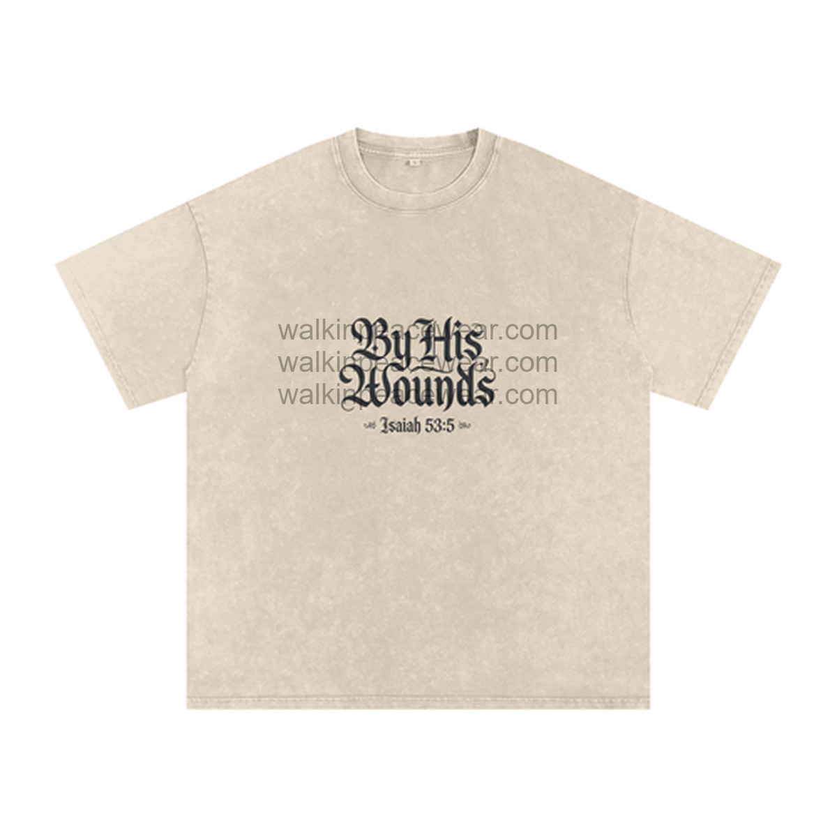 By His Wounds Oversized Tee