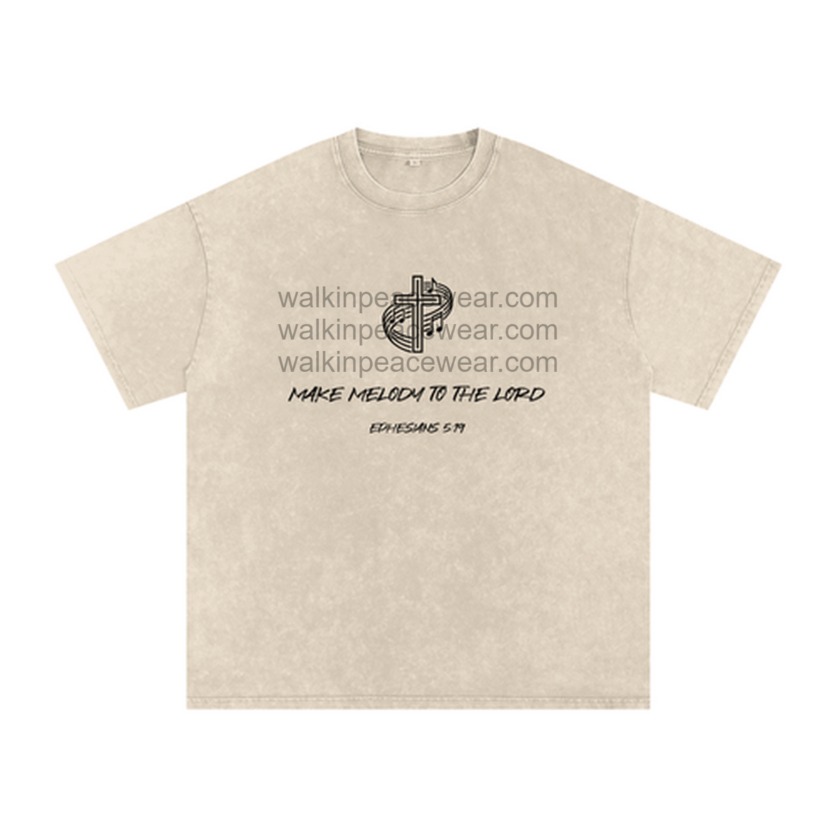 Violin Jesus Oversized Tee