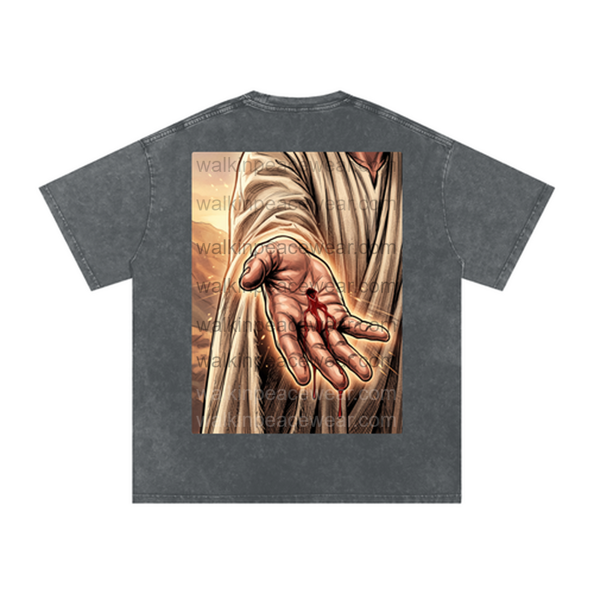 By His Wounds Oversized Tee