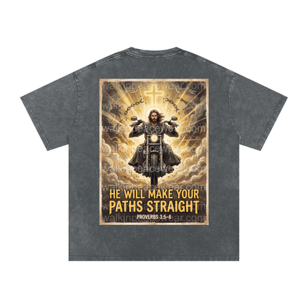 He Will Make Your Paths Straight Oversized Tee