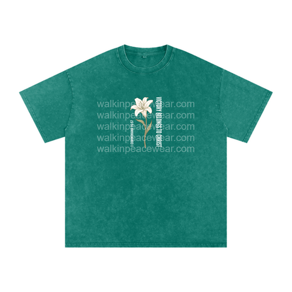 Victory Belongs To Christ Oversized Tee