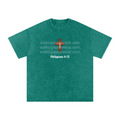 Philippians 4:13 Football Oversized Tee