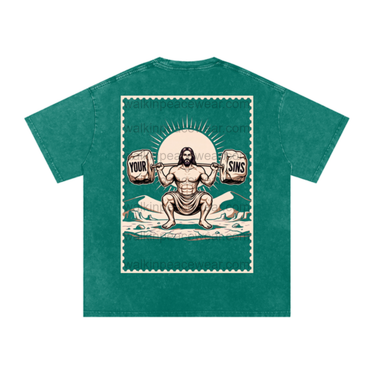 Squat with Jesus Oversized Tee