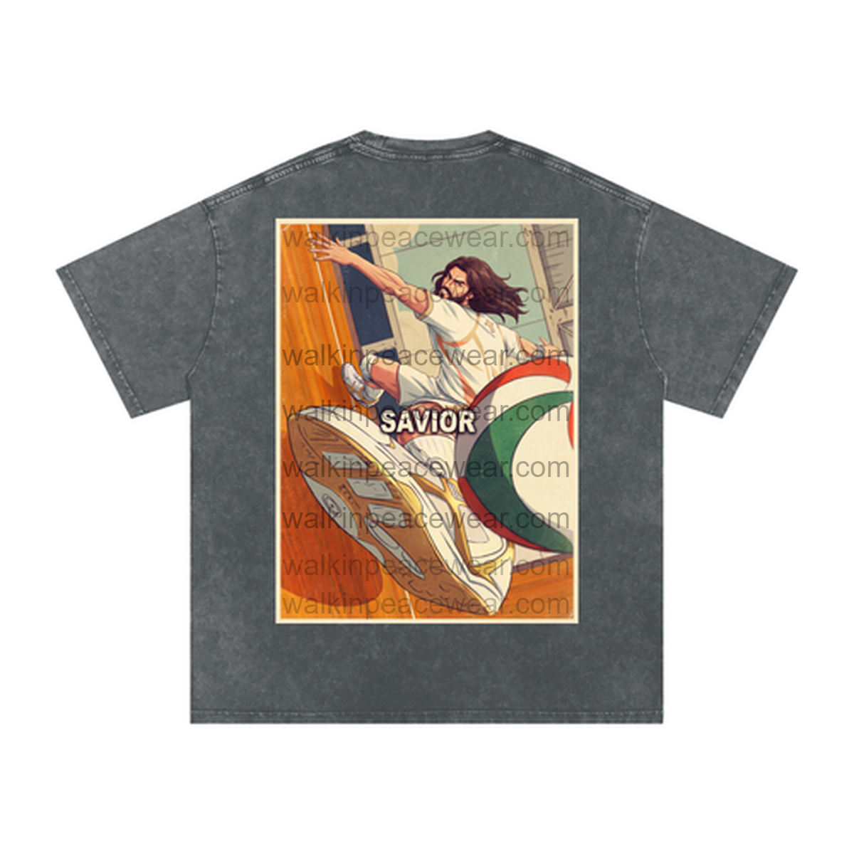 Jesus Volleyball Oversized Tee