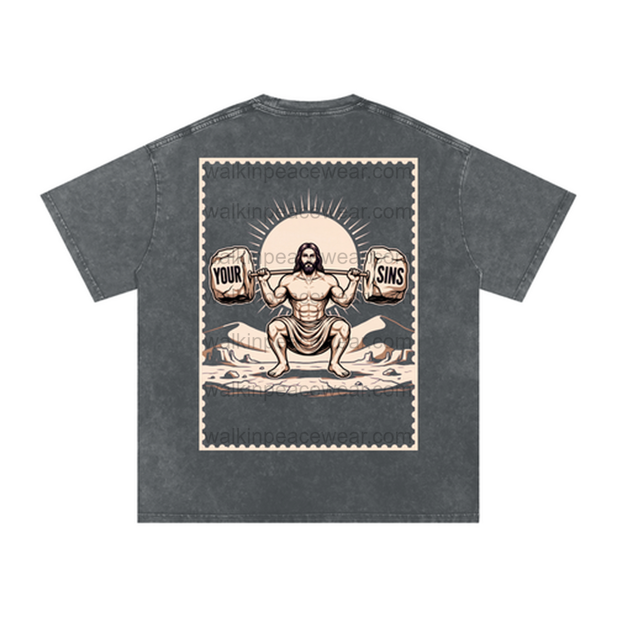 Squat with Jesus Oversized Tee