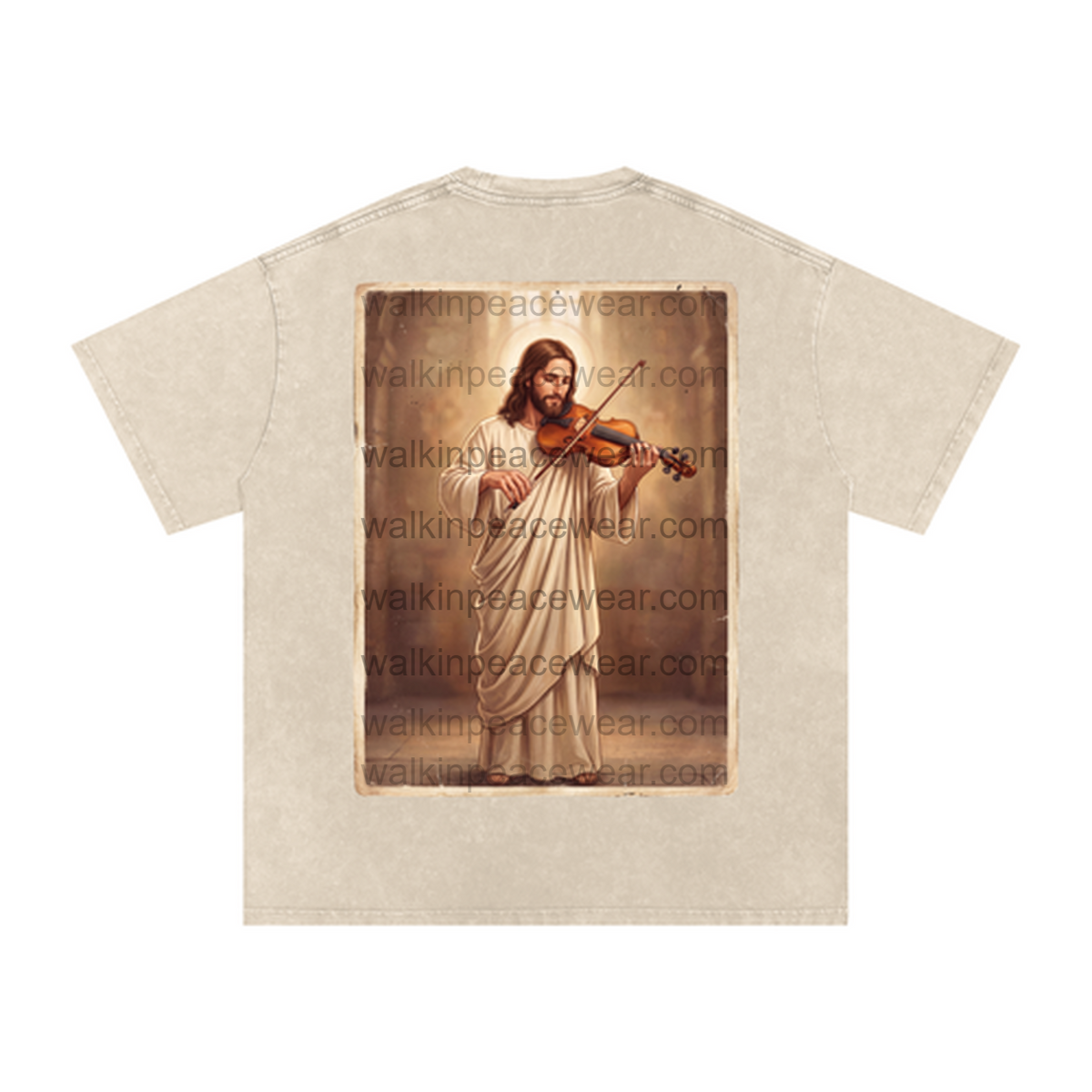 Violin Jesus Oversized Tee