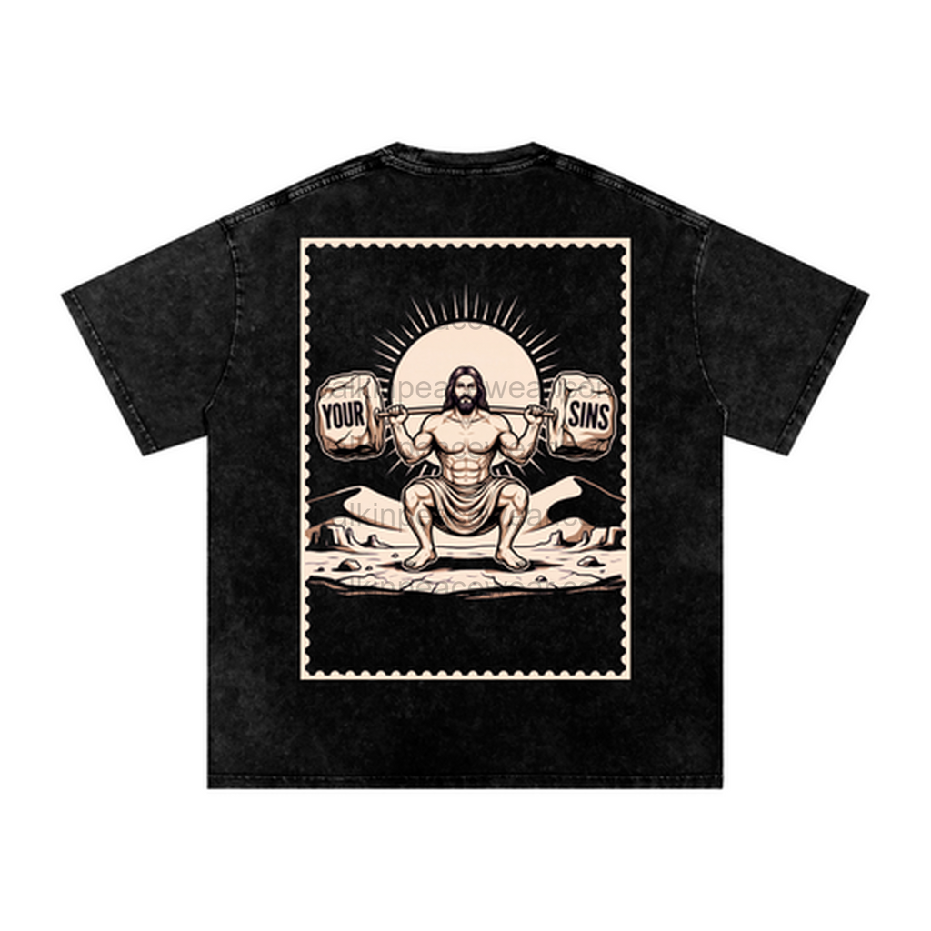 Squat with Jesus Oversized Tee