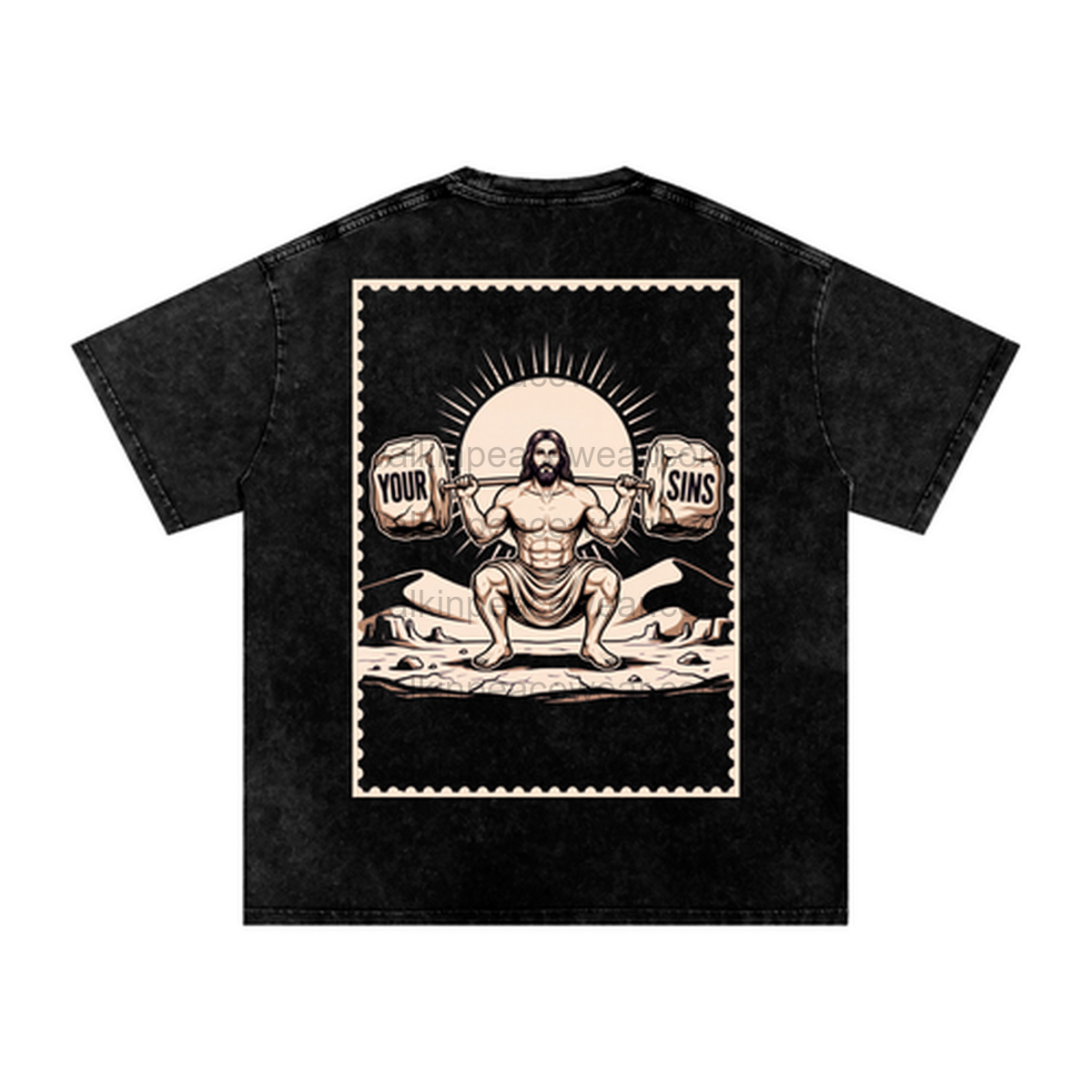 Squat with Jesus Oversized Tee