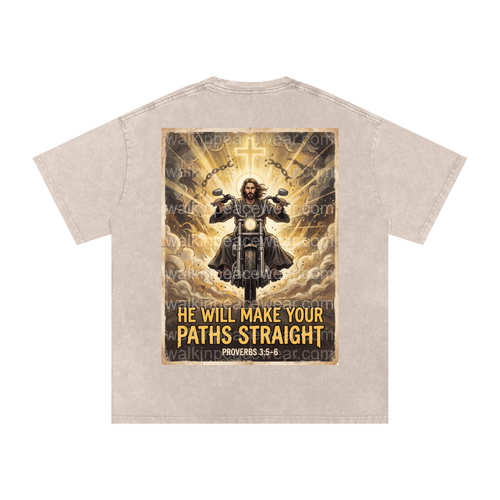 He Will Make Your Paths Straight Oversized Tee