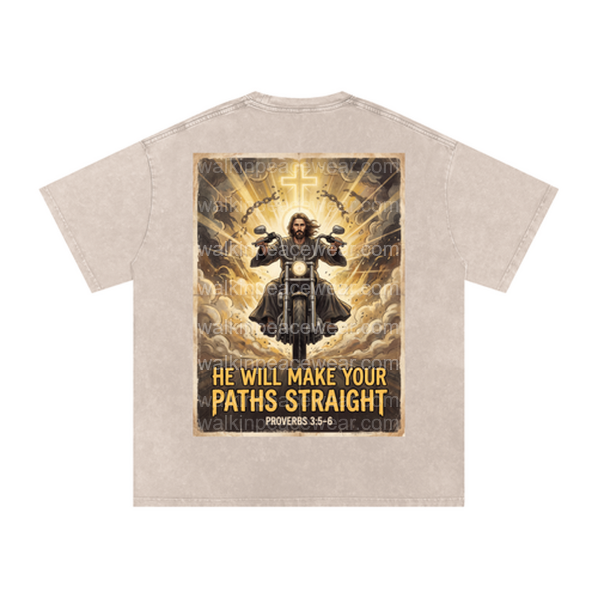 He Will Make Your Paths Straight Oversized Tee
