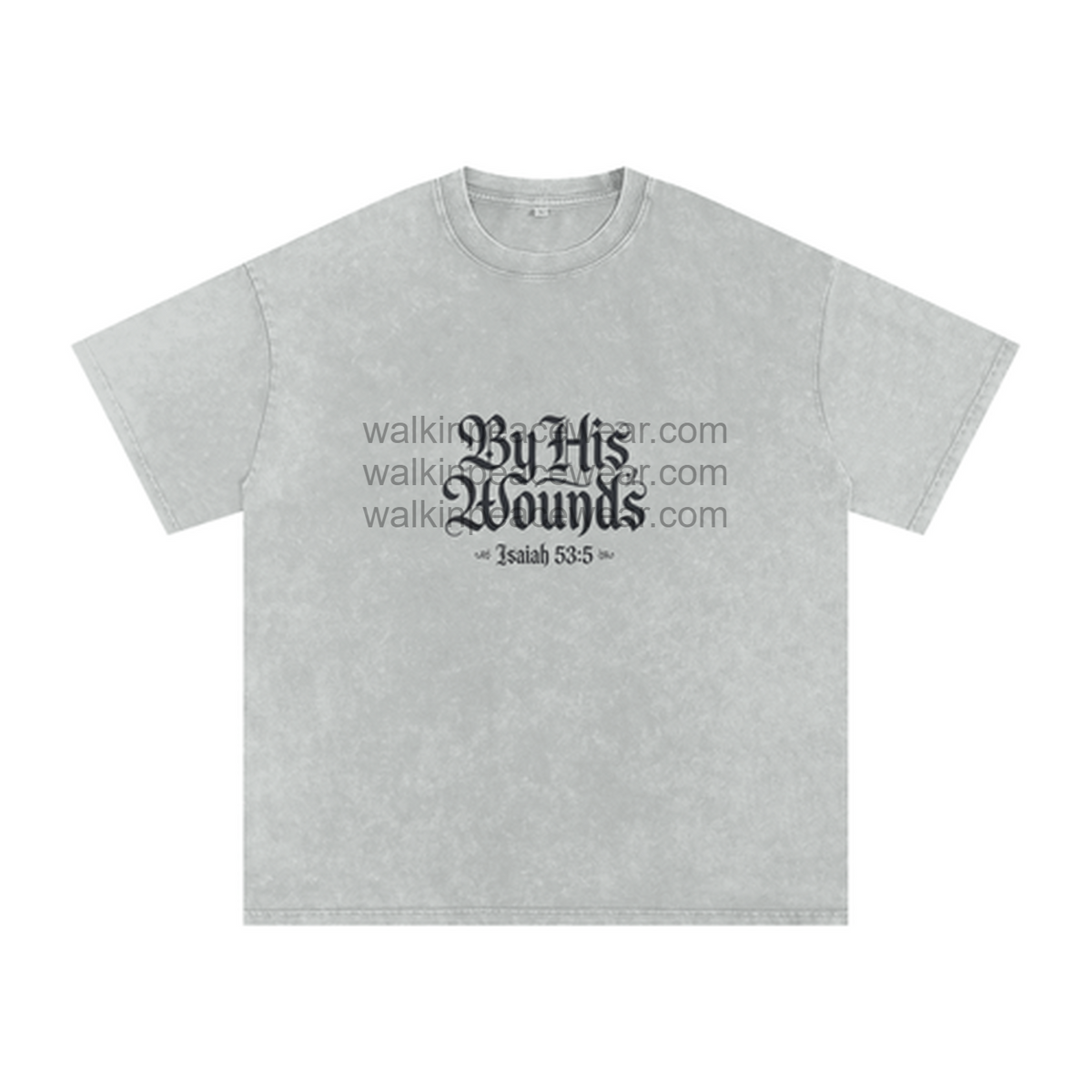 By His Wounds Oversized Tee