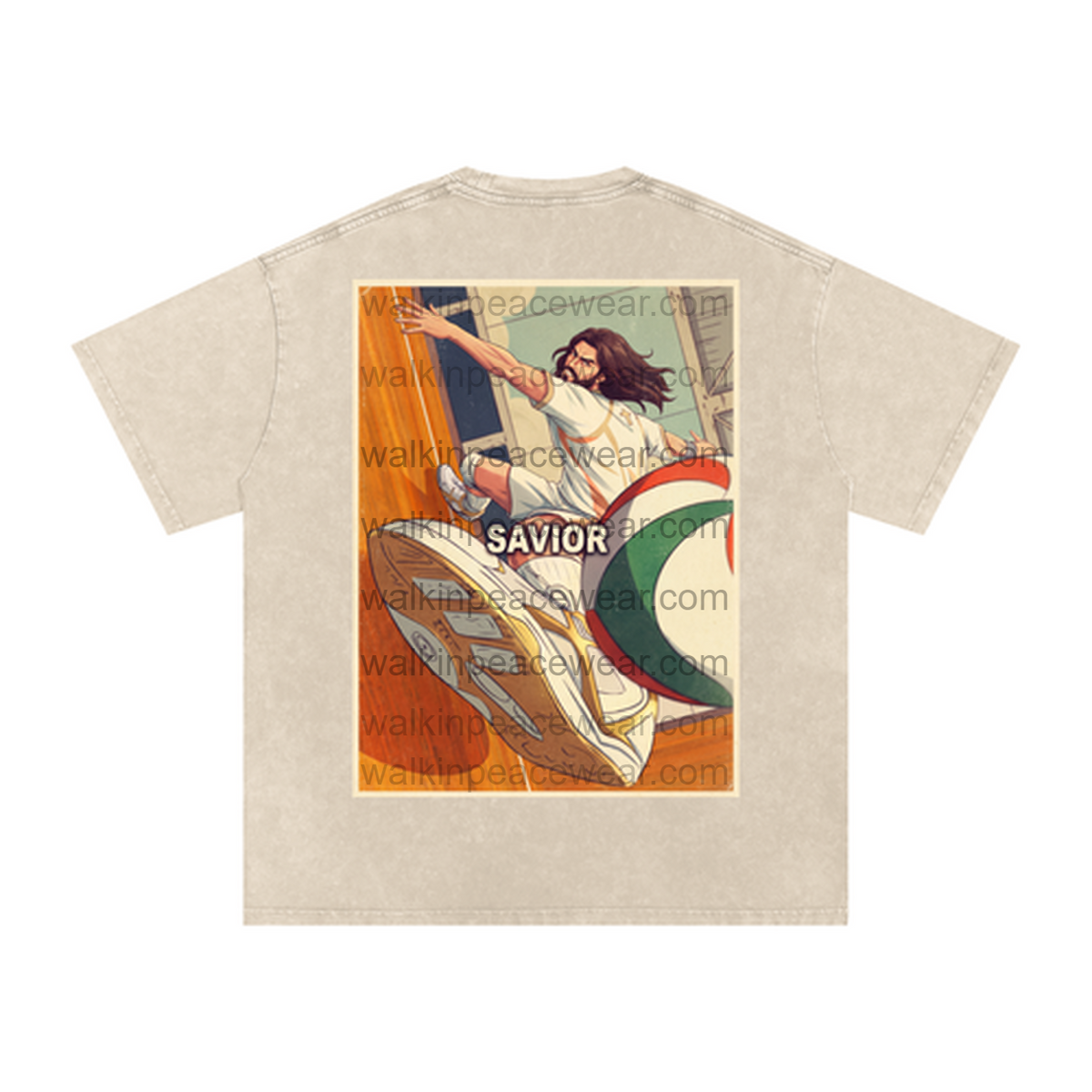 Jesus Volleyball Oversized Tee