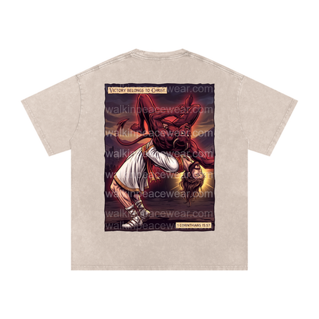 Victory Belongs To Christ Oversized Tee