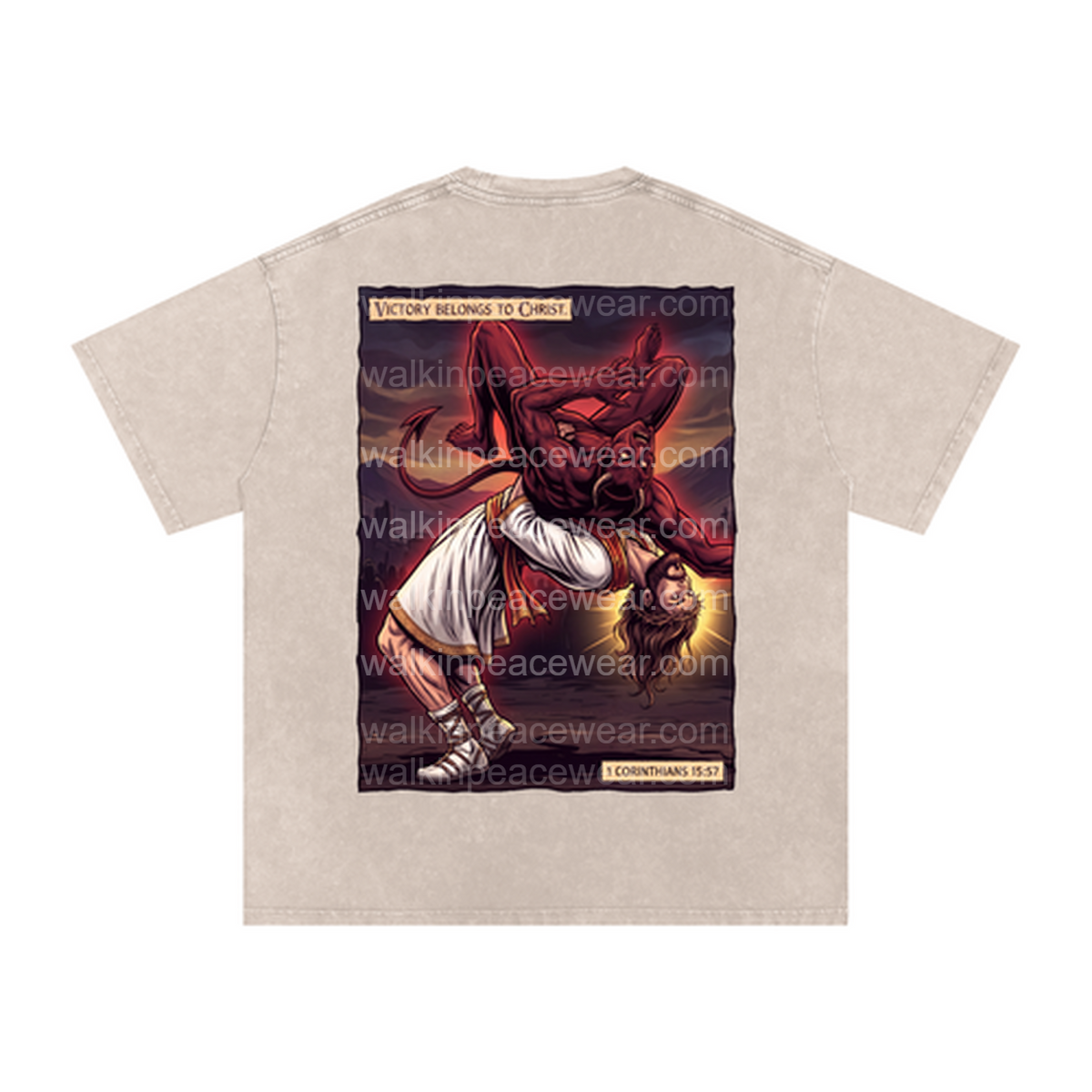Victory Belongs To Christ Oversized Tee