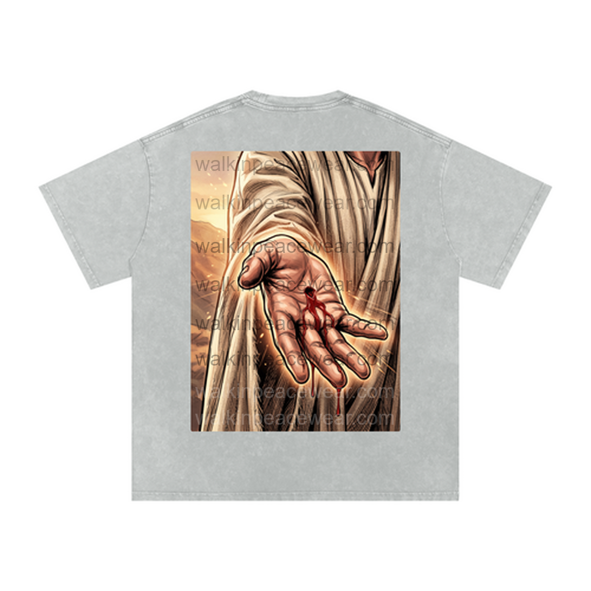 By His Wounds Oversized Tee