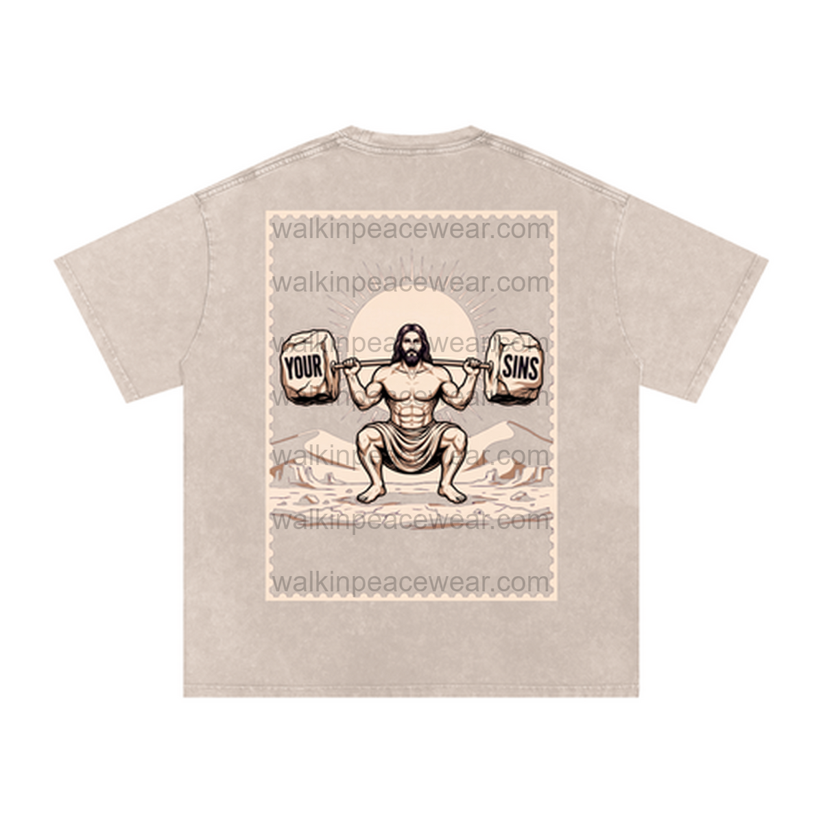 Squat with Jesus Oversized Tee