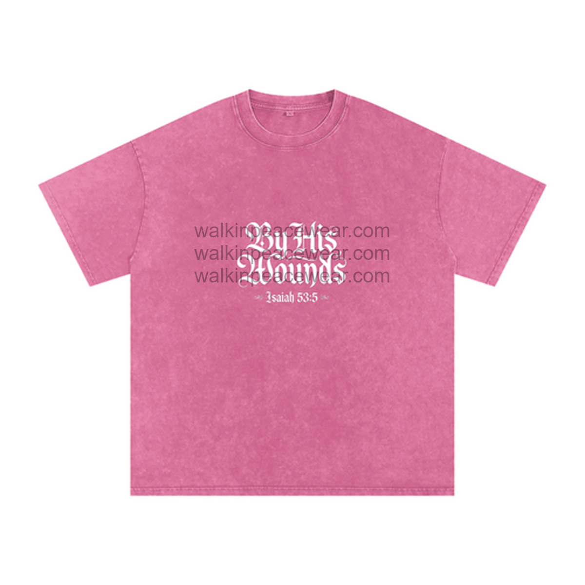 By His Wounds Oversized Tee