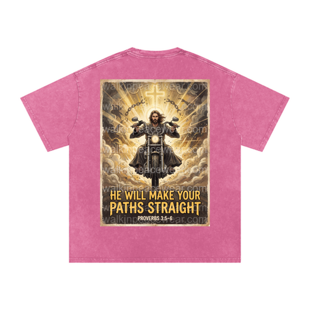 He Will Make Your Paths Straight Oversized Tee
