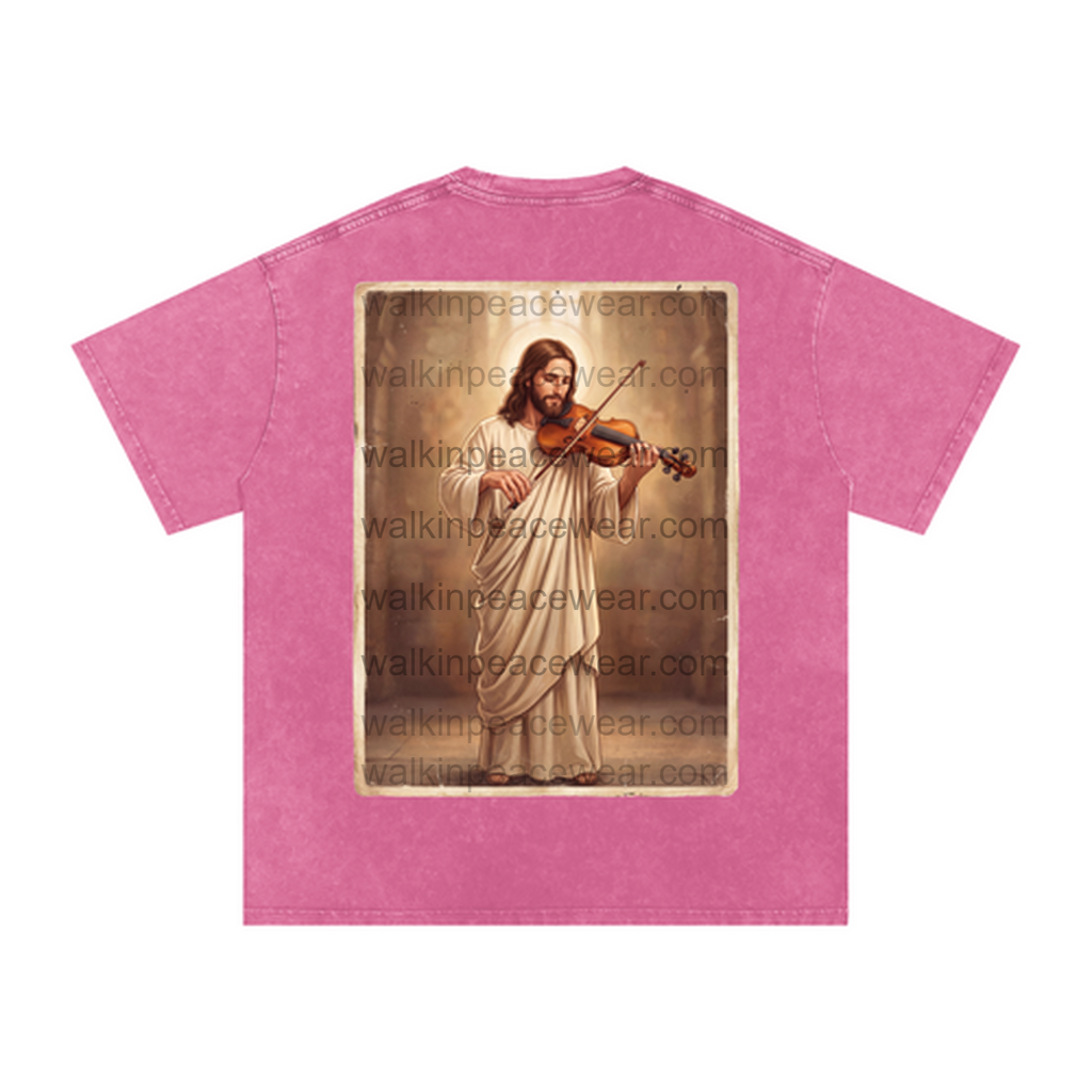 Violin Jesus Oversized Tee