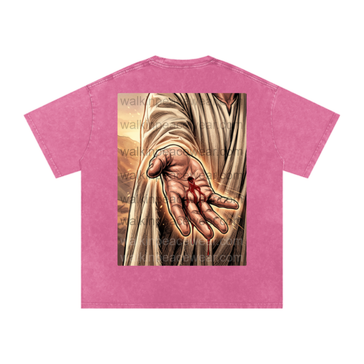 By His Wounds Oversized Tee