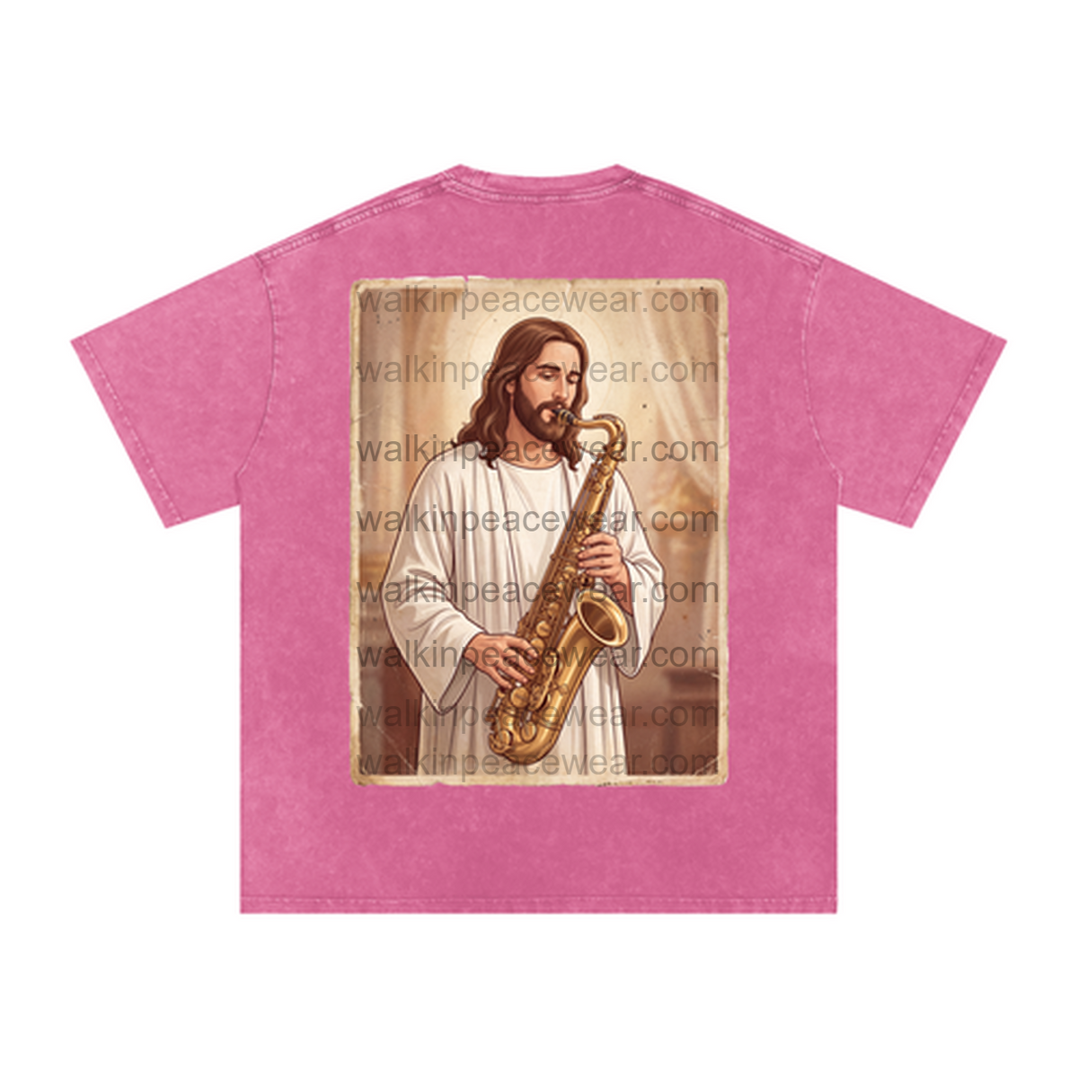Saxophone Jesus Oversized Tee