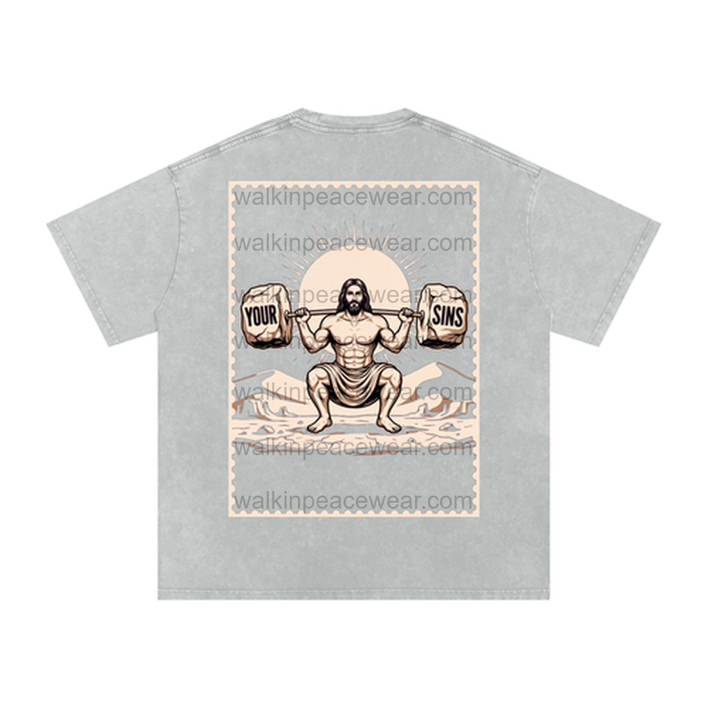 Squat with Jesus Oversized Tee