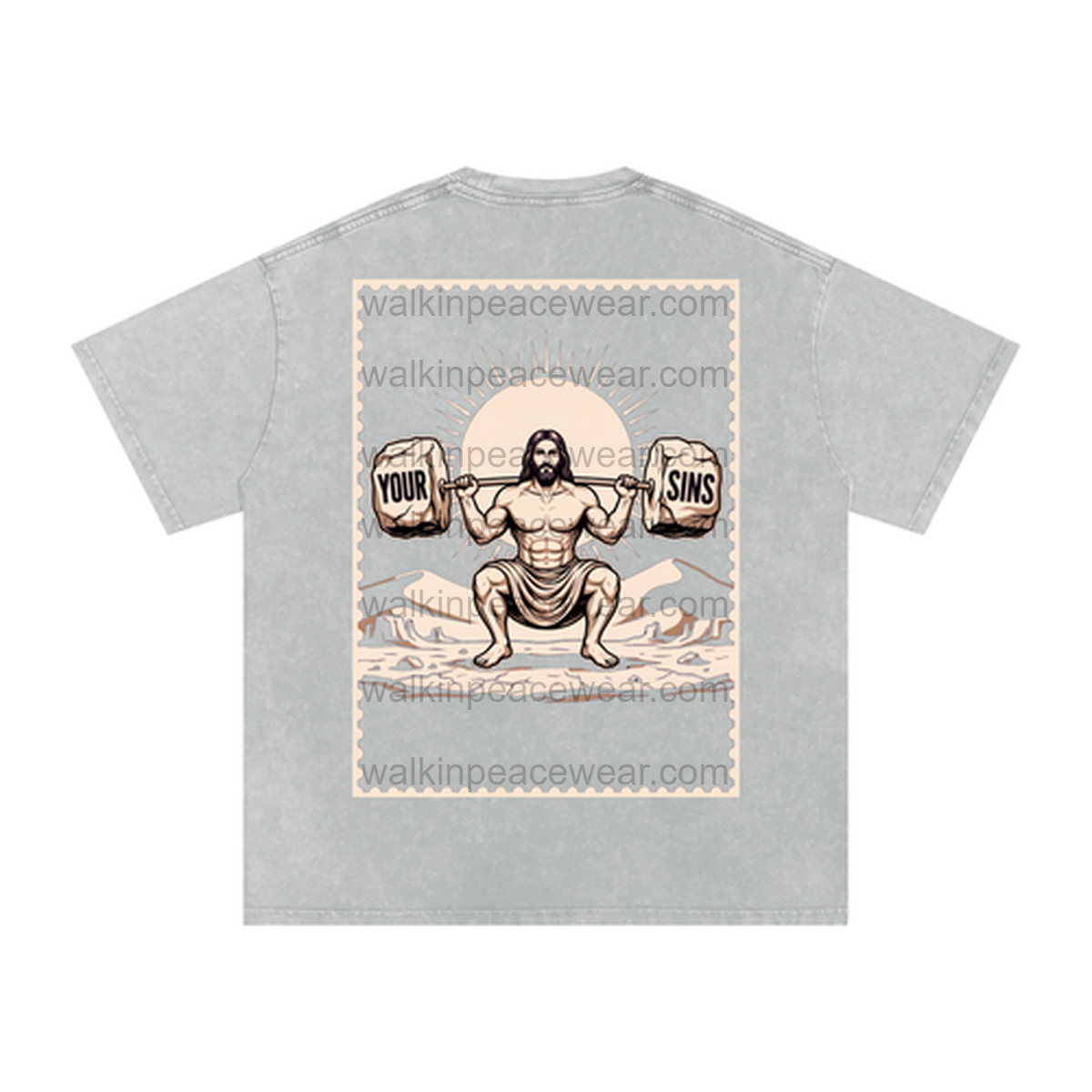 Squat with Jesus Oversized Tee