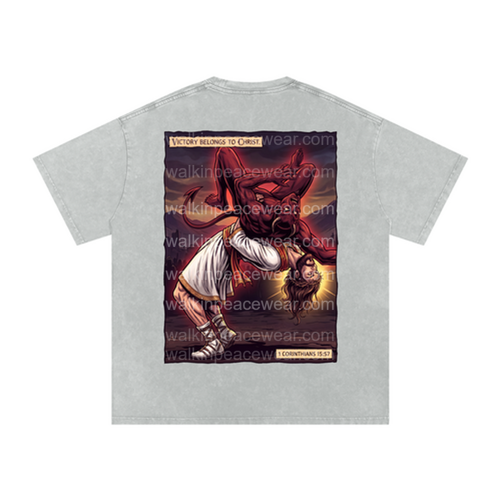 Victory Belongs To Christ Oversized Tee