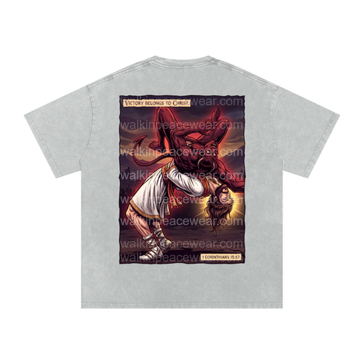 Victory Belongs To Christ Oversized Tee