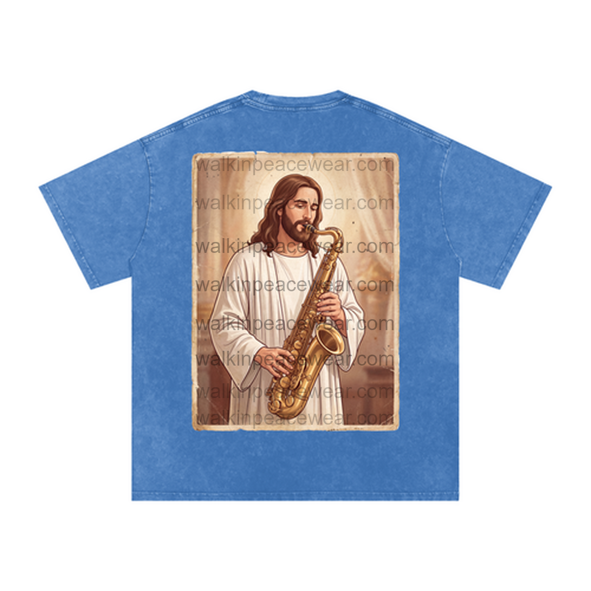 Saxophone Jesus Oversized Tee