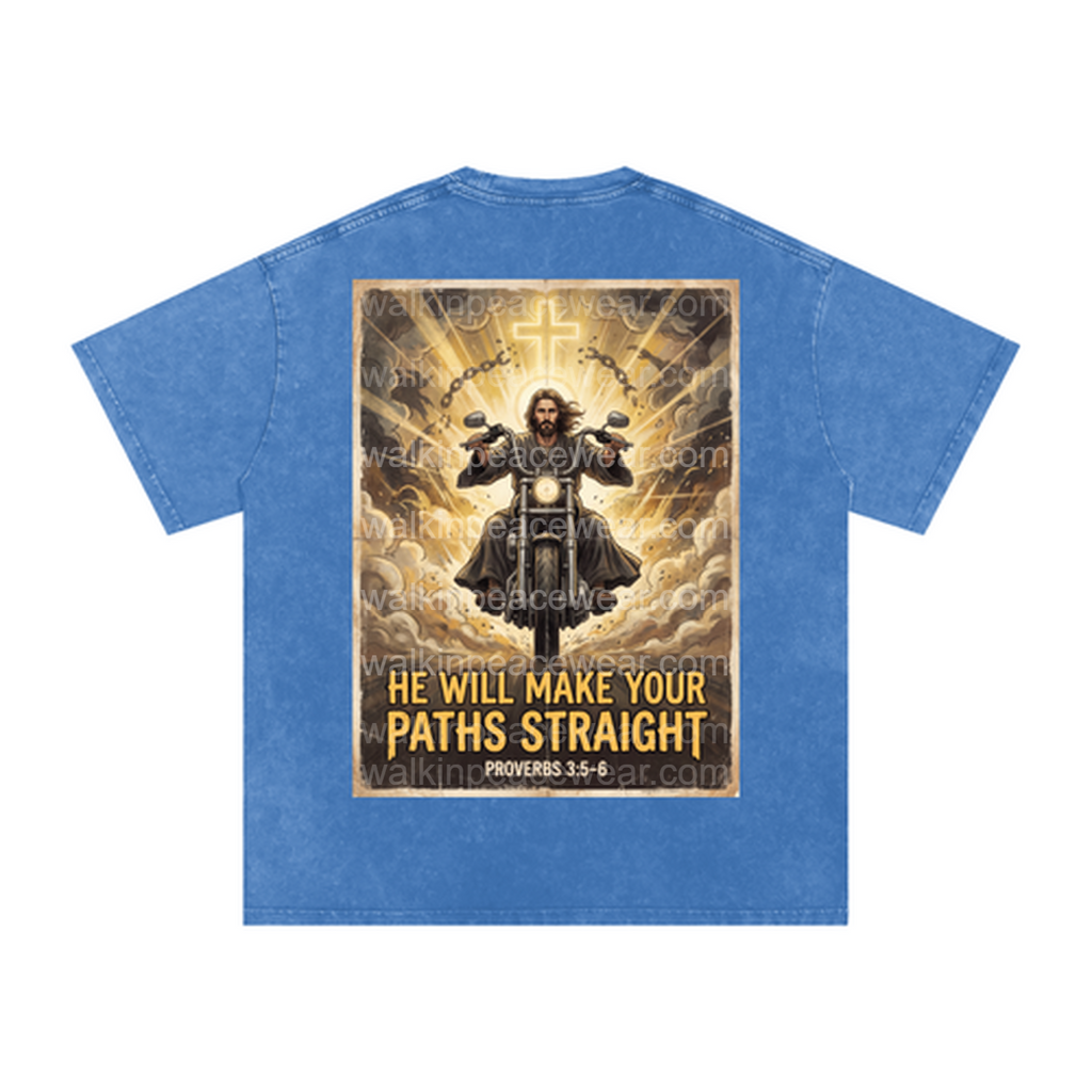 He Will Make Your Paths Straight Oversized Tee