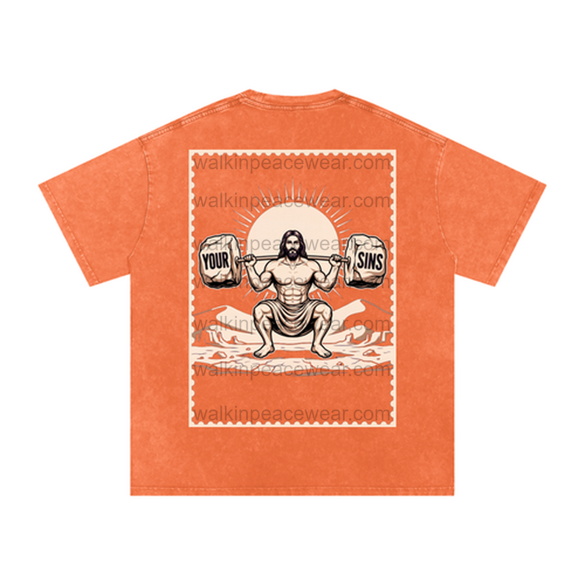 Squat with Jesus Oversized Tee